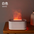 Usb simulated flame lamp small aromatherapy humidifier bedroom home office desk ambient light mini desktop