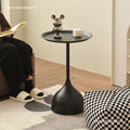 Casual side table small apartment iron art small round table cream style sofa side small coffee table bedside iron art coffee table corner table