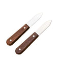 Stainless steel oyster knife with wooden handle - home & commercial use, oyster shucking knife, clam & oyster sheller, specialized shucking tool