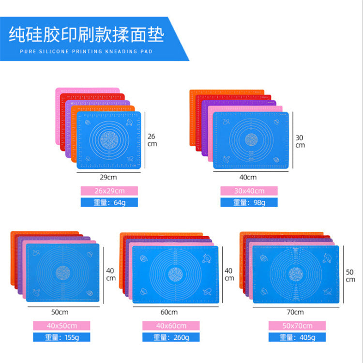 Factory direct silicone kneading mat - 40x60cm - printed designs available