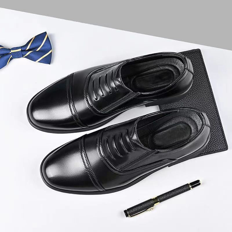 2024 hot-selling men's business leather shoes: new casual summer shoes, versatile middle-aged dad shoes, dropshipping available