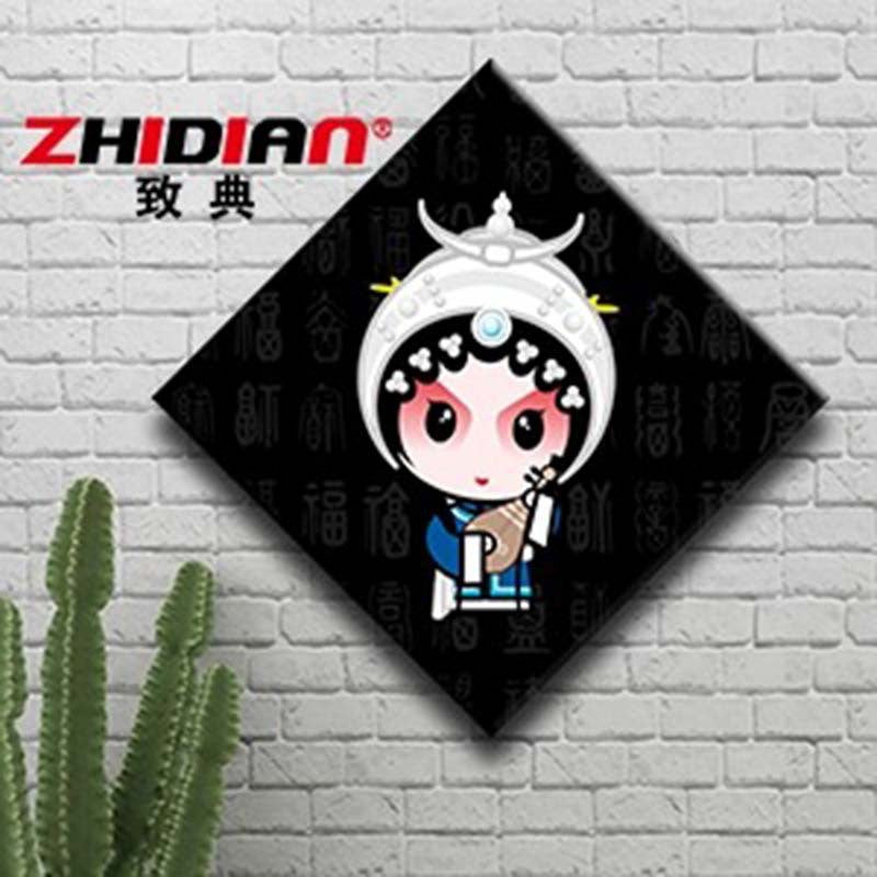 Hotel wall decoration paintings Peking Opera character murals Restaurant noodle shop wall creative catering Hot pot shop box hanging paintings
