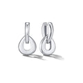 European and american cross-border new fashion high-end electroplated 18k gold statement earrings for women - minimalist earrings, european and american style