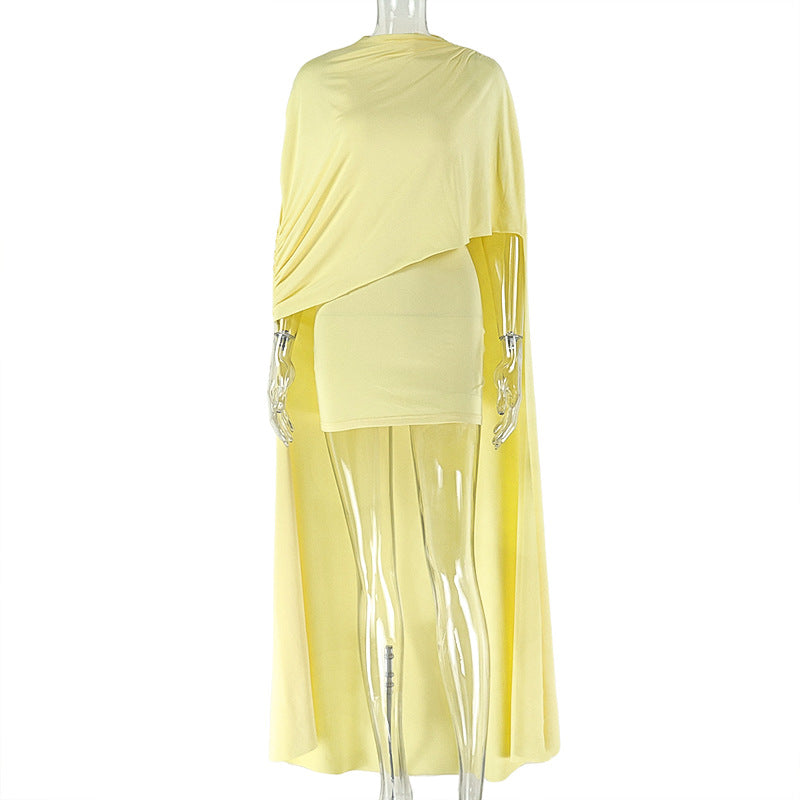European and american style solid color women's comfortable pleated mini dress - sleeveless, round neck, bodycon design - wholesale