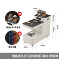 White/tea-making model, right door (rock slab countertop + water kettle + teapot + waste water bucket + power strip + bluetooth speaker)