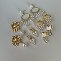 Wholesale pearl stud earrings for women - european and american fashion, statement earrings with a high-end feel, geometric irregular flower and heart earrings for women