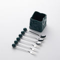 Dark green set (1 can + 3 forks + 3 spoons)