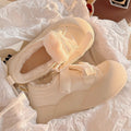 2025 winter new fleece-lined white sneakers: ins-style slip-ons, versatile, warm, and unique casual shoes for women