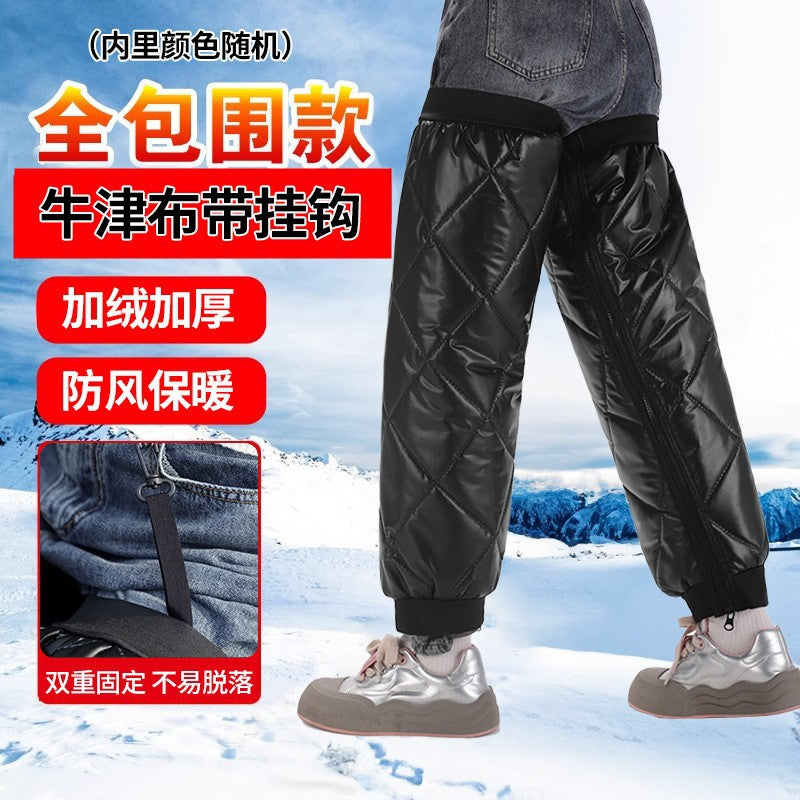Electric vehicle knee pads winter motorcycle riding warm leg protectors windproof cold protection wind deflector special protective gear cross-border in stock