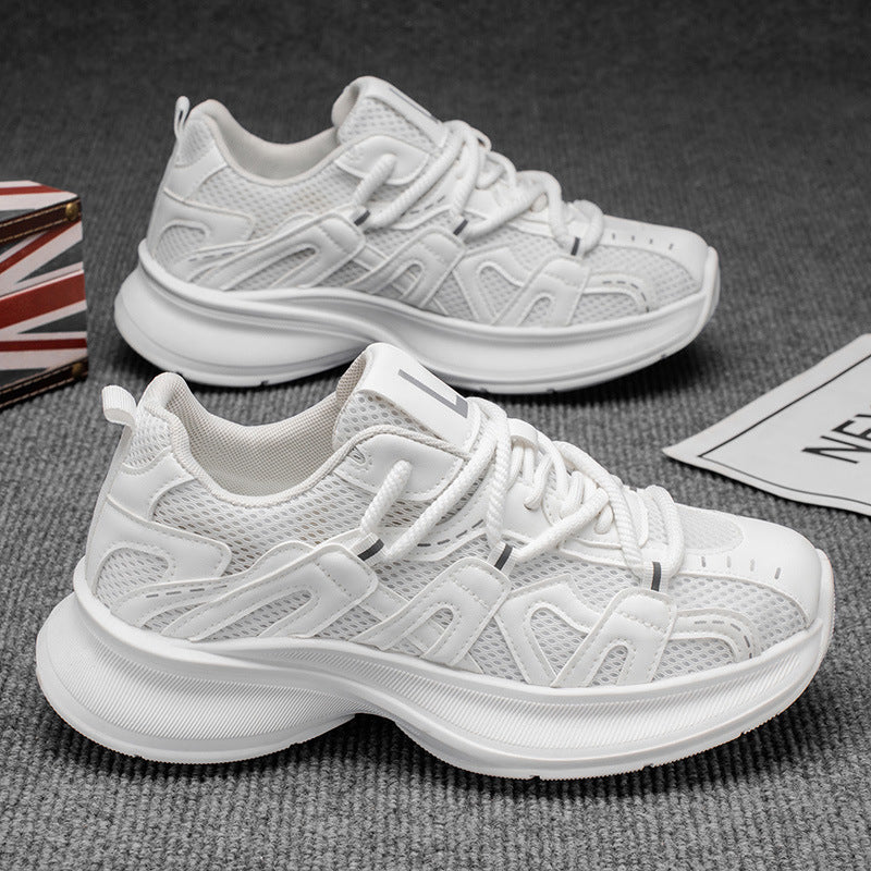 Trending men's sneakers: 2026 spring collection - breathable mesh, casual chunky sole, height-boosting, youthful athletic dad shoes