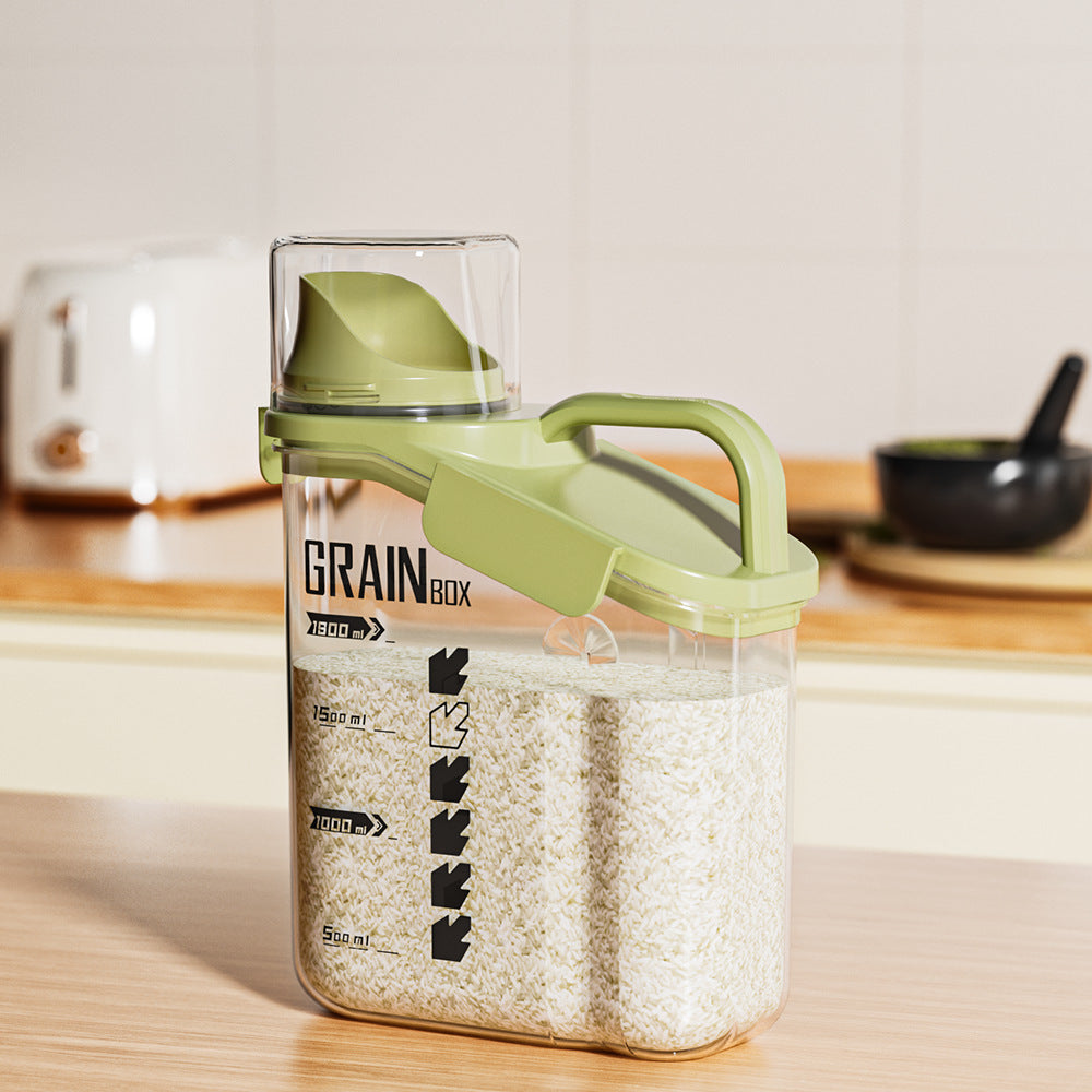 Grain tank Xiaomi bucket Flour storage tank Rice box Household insect-proof and moisture-proof sealed grain rice Cat food storage box