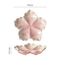 Insstylish five-pointed petal ceramic plate entrance jewelry display tray internet celebrity props storage plate
