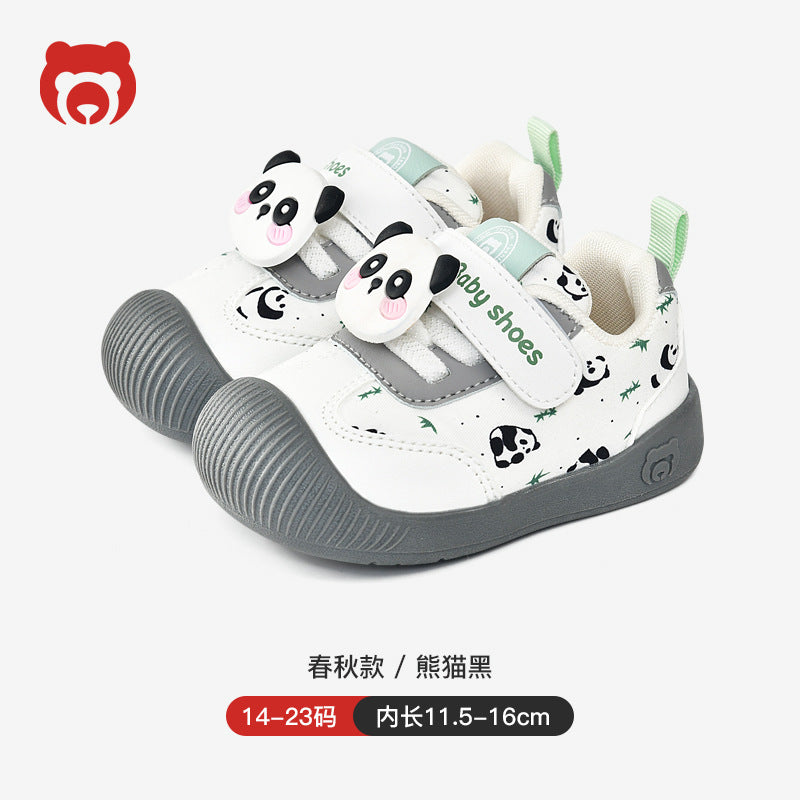 Toddler shoes for boys, spring and autumn infant shoes, soft sole functional cartoon shoes for babies aged 1-3, boys' shoes
