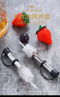 Factory direct 304 stainless steel pe material wine pourer, spout, cocktail shaker, kitchen oil bottle stopper