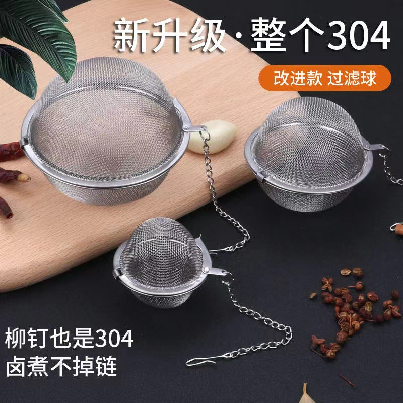 304 stainless steel seasoning ball, stew meat seasoning bag, tea ball, stew meat spice box, tea filter, marinade ball