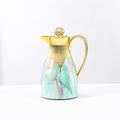 Wholesale cross-border luxury insulated kettle: large capacity coffee pot for home and commercial use, insulated water kettle with logo, gold teapot
