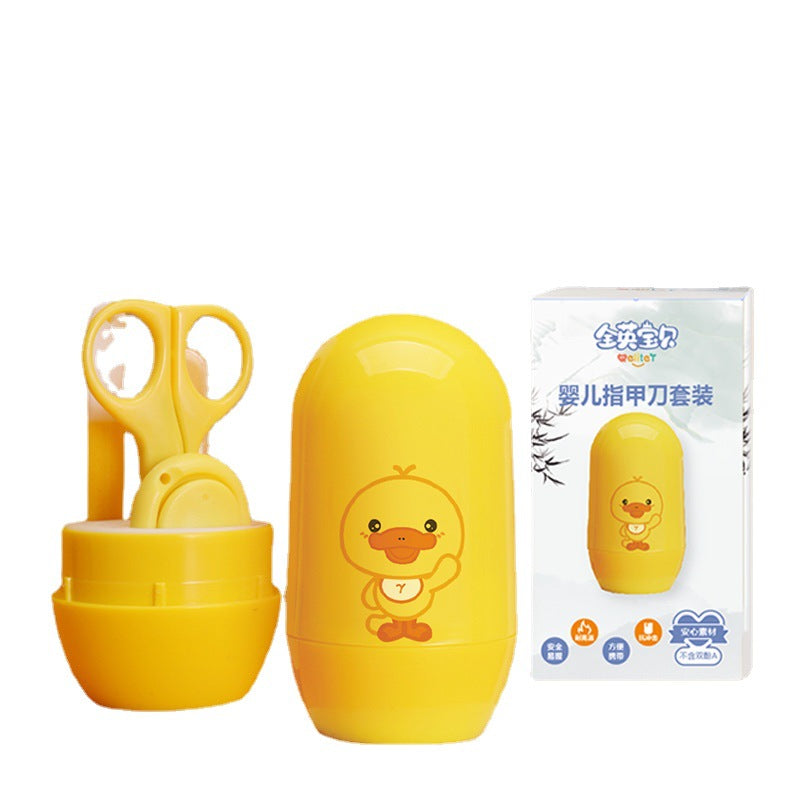 All British Baby Baby Nail Scissors Set Children's Nail Clipper Box Newborn Nail Clipper Nail Grinder Baby Products