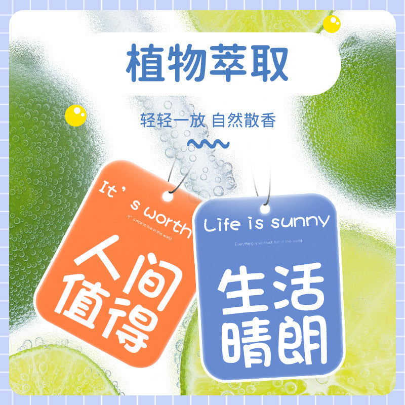 Car air freshener scent diffuser - net hanging car perfume for men and women - long-lasting light fragrance, odor eliminator