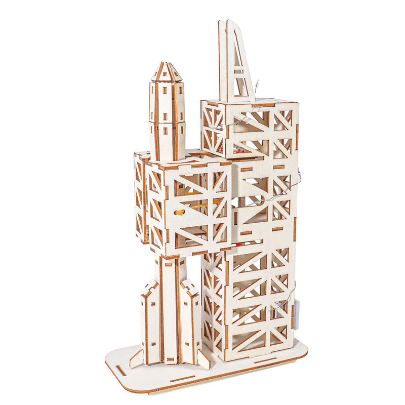 Long March Rocket Technology Small Production Scientific Experiment Aerospace Model Handmade DIY Assembly Puzzle Material Package