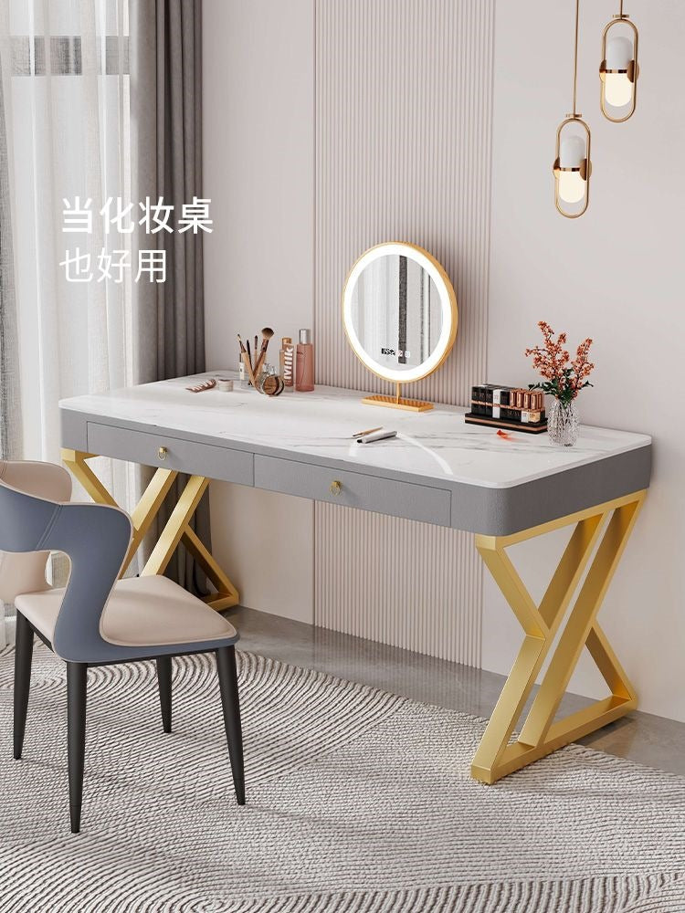 Slate desk accessible luxury modern italian computer desktop table for home simple office desk bedroom workbench study table