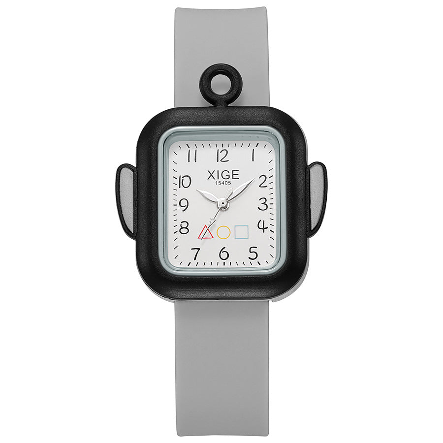 New cute kids' waterproof quartz watch - candy color minimalist silicone sports gift watch - children's watch
