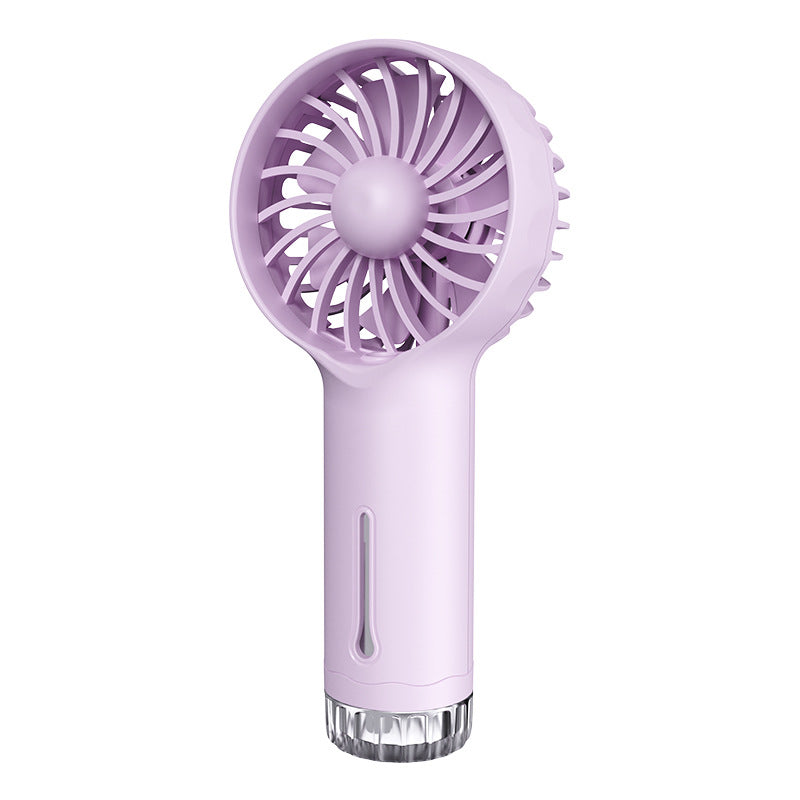 new arrival: outdoor handheld spray fan - multifunctional portable rechargeable humidifying mini fan gift
