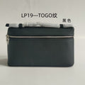 Black togo top layer cowhide