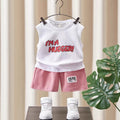 Kids' summer boys' tank top sleeveless vest set -  new summer collection - trendy two-piece outfit for stylish boys