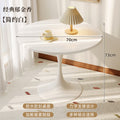 Small apartment dining table, home balcony table, tulip round table, suitable for bubble tea shops, negotiation table, restaurant small round table