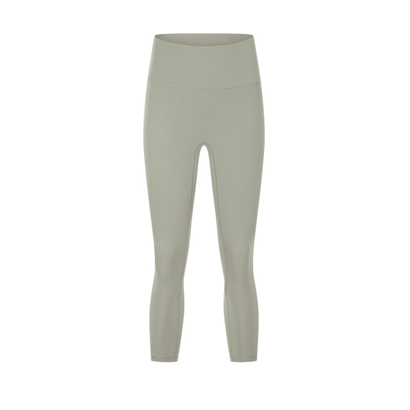 Spring/summer new arrivals: seamless, barely-there yoga capris - high-waisted, butt-lifting, slimming workout leggings for women (dl065)