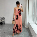 fashion hot-selling suspender skirt for women with adjustable shoulder straps looseprintinglong