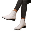 Exportplus size short boots for women fall and winternew arrival pointed toe side zipper cross-border fashionfashionboots women's leather boots