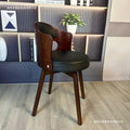 Solid wood rotating desk chair - light luxury makeup computer stool - dining chair - retro children's study bedroom furniture