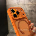 Creative asymmetrical lens compatible iphone 17 pro max phone case, high-transparency magnetic apple 16 protective cover, 15