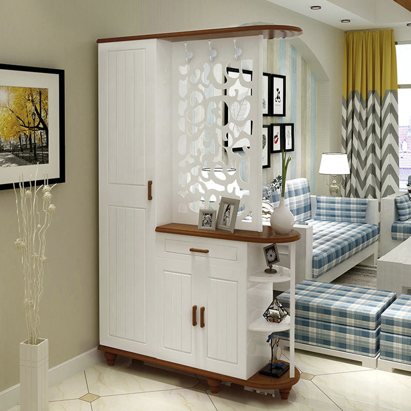 Double-sided entrance cabinet partition cabinet living room cut out screen casual entrance shoe cabinet room hall cabinet foyer entrance cabinet