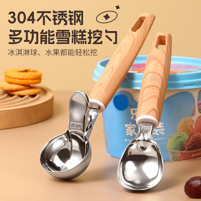 304 stainless steel pressing ice cream spoon ball digger ice cream spoon ice cream spoon digger ice cream cream digger ball spoon