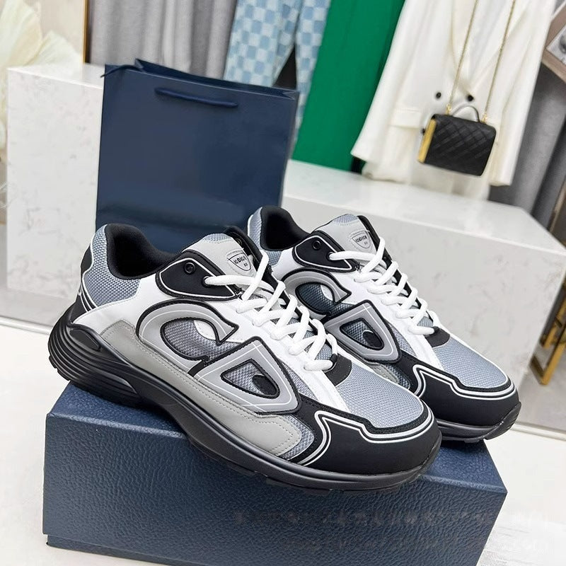 us station men's printed breathable sports shoes trendybest sellingd family heightening outdoor casual comfortable running shoes