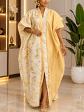 New party african dress gown - color block jacquard satin design robe bubudress