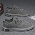 2025 new spring breathable men's skate shoes, trendy ins style, athletic casual slip-ons, easy-on shoes for students