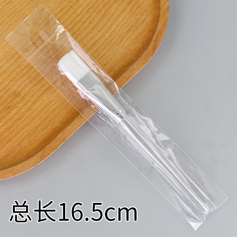 Beauty silicone brush facial mask brush makeup brush soft bristle head brush mud mask beauty tool fan-shaped fruit acid brush