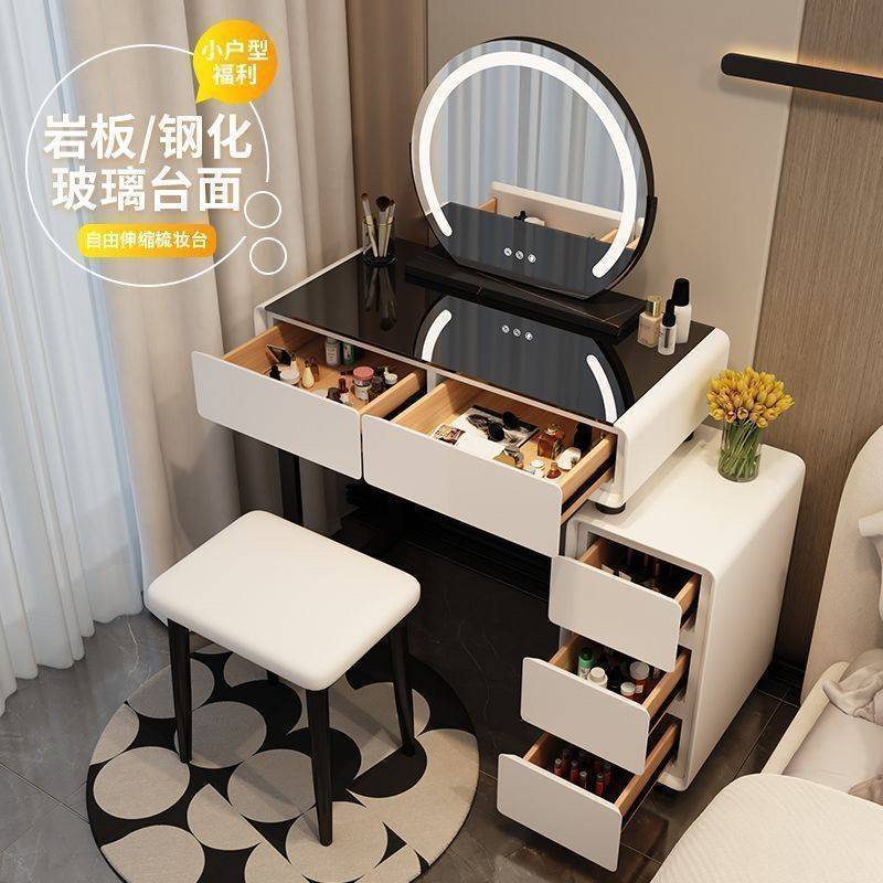 New arrival dressing table modern casual cream style makeup table small apartment accessible luxury dressing table slate dressing table complete