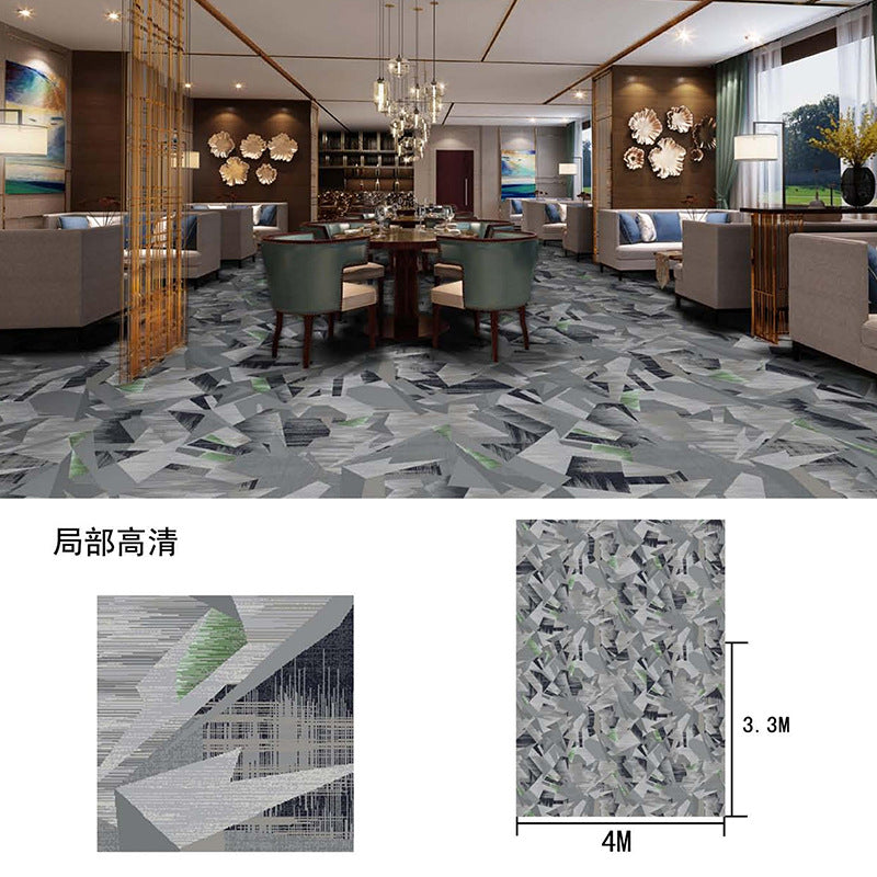 New chinoiserie hotel banquet hall carpet nylon 800g thickened fire retardant 4m large sheets whole patchwork commercial