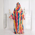 supply round neck chiffon printing abaya plus sizedress bat shirt robe women's long skirt special price