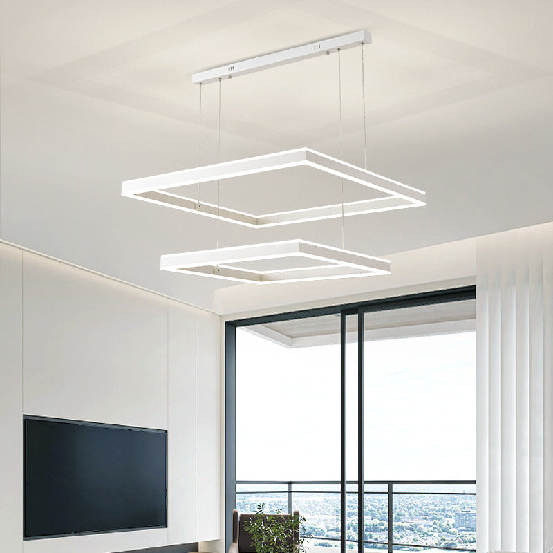 Minimalist living room chandelier modern simple Internet celebrity atmosphere living room main light three rooms two halls lighting combination whole house package