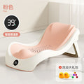 Baby bath support seat - reclining bath bed with non-slip mat & bath net - universal fit