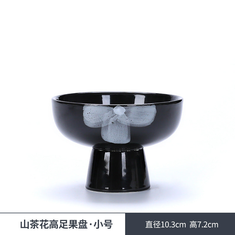 Vintage-inspired, niche design tall dessert cups - ceramic, high-style fruit, dessert, and tea tray