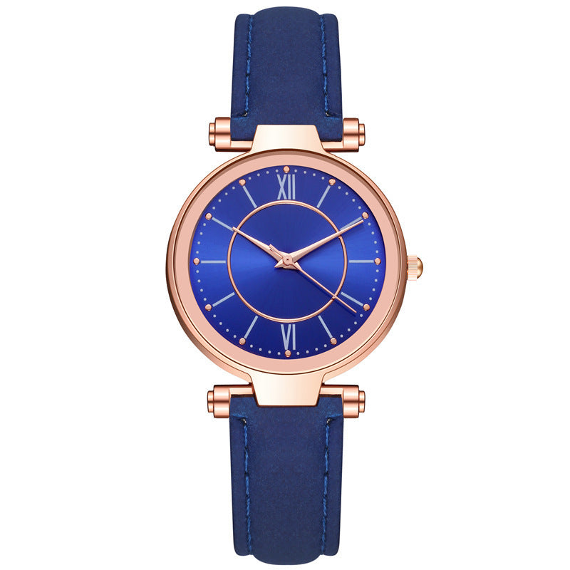 Amazon wishnew arrival belt watch women's colorful sun pattern quartz watchwomen watches