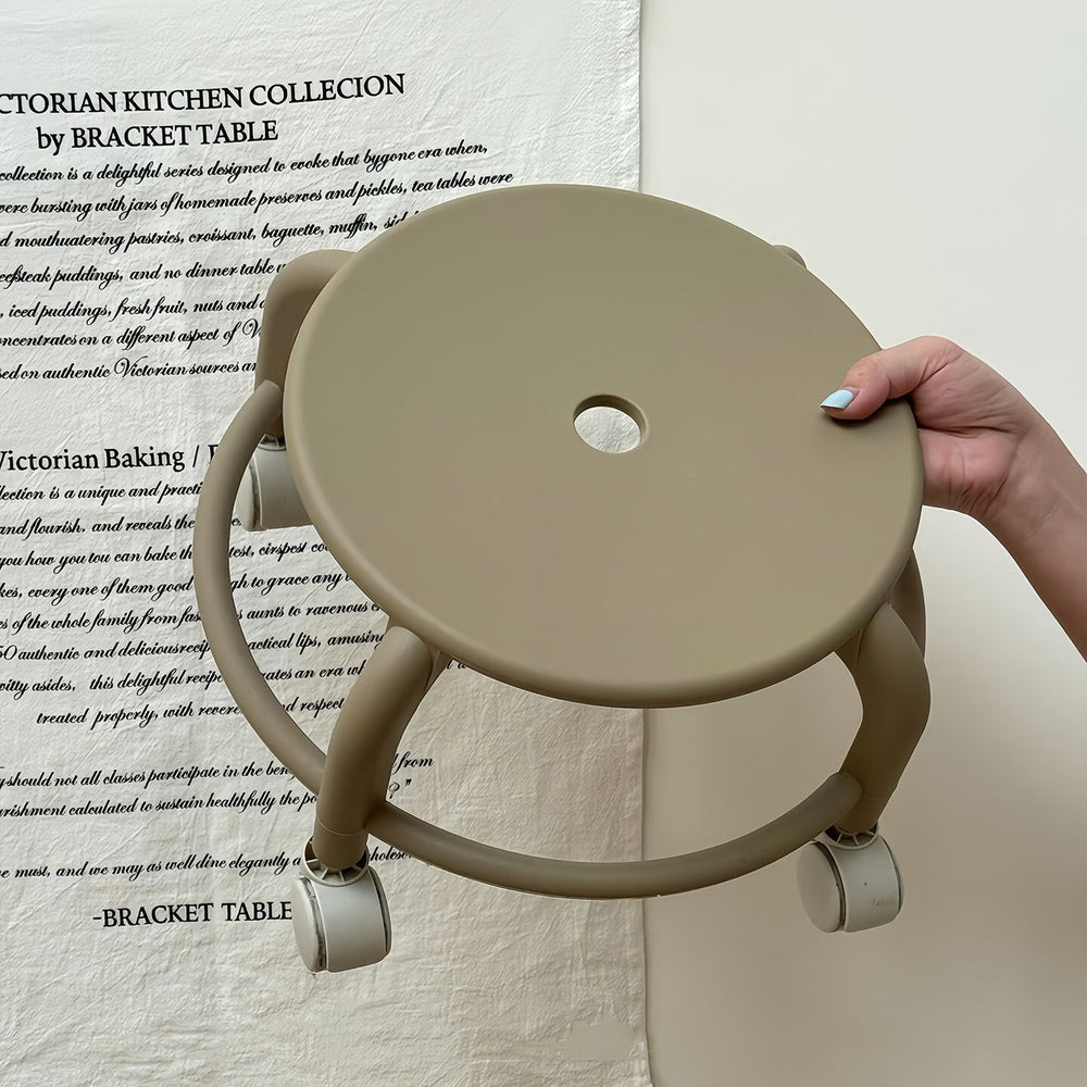 Swivel stool - heavy duty, durable, and portable. perfect for home use: ideal as a small stool, shoe bench, or step stool for adults and children. features smooth rolling casters for easy mobility