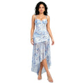 C7753 cross-border    new women's french floral suspender mesh party dress