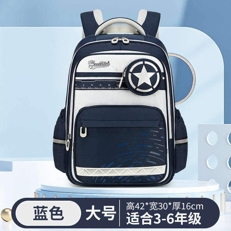 New arrival: wholesale school backpacks for grades 1-6, available in stock. large capacity, lightweight, and ergonomic design for boys and girls